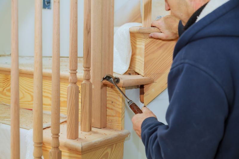 Wooden Banister Installation in Kansas City, KS